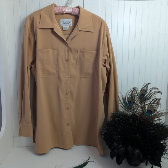 Basic Editions Tops - Blouse or layerd w/front pockets 3@$15